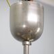1930s Art Deco nickel and cream glass chandelier