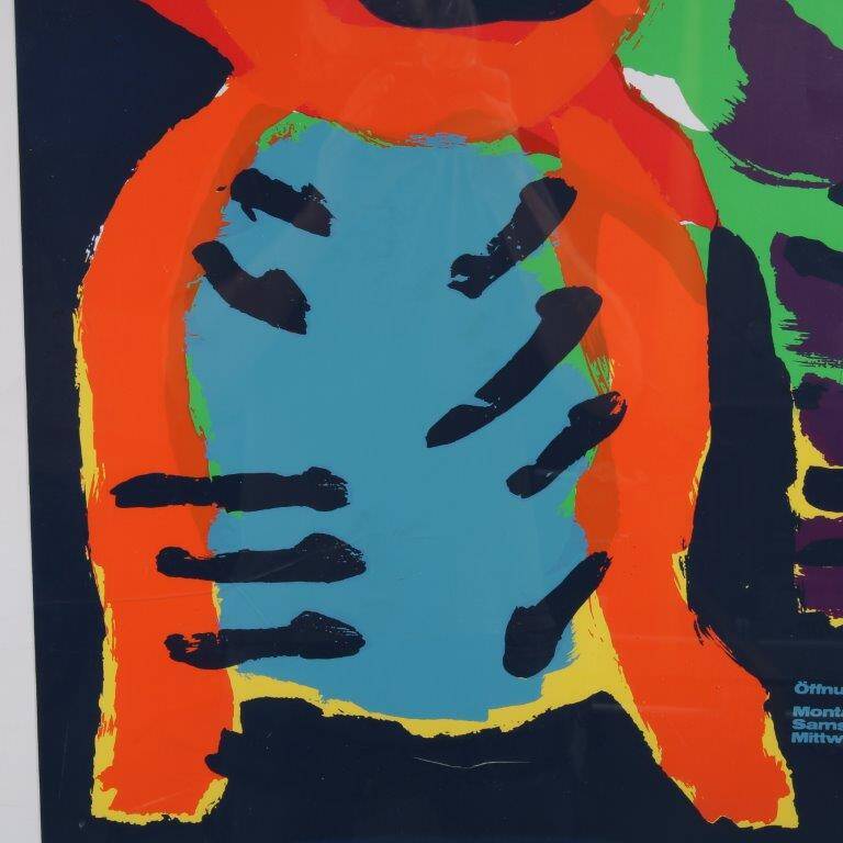 Karel Appel Silk Screen for the Rheinisches Landesmuseum Bonn, Germany, 1979