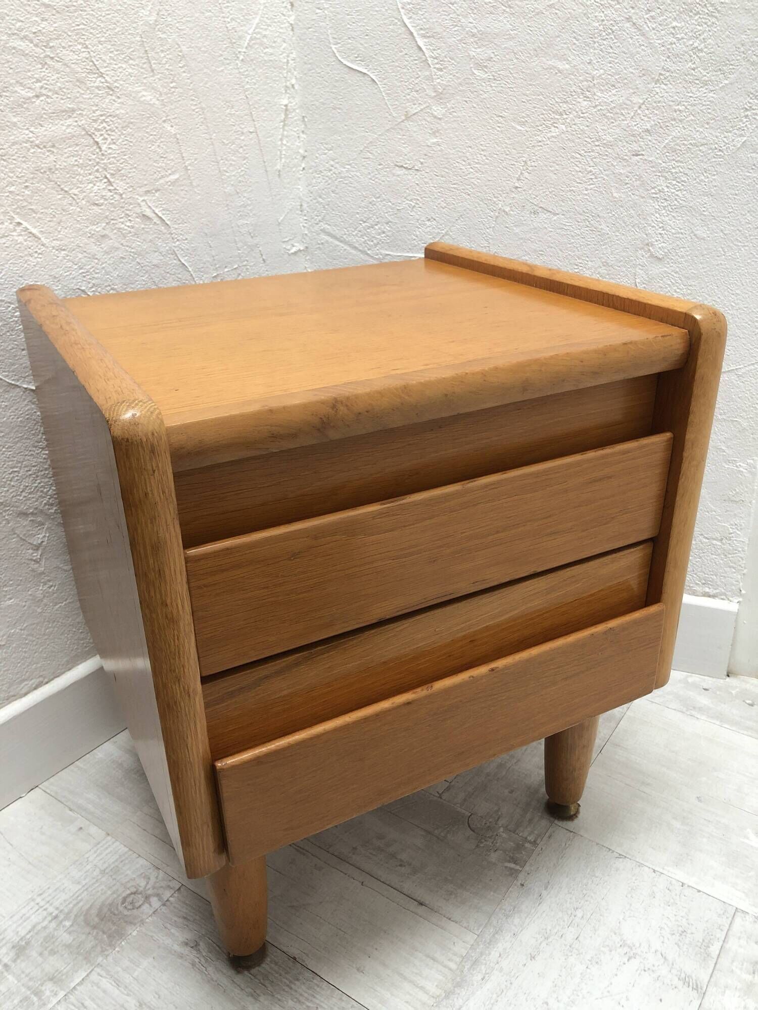 Bedside table / wooden sofa end, 1970s/1980s