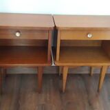 Chevets en bois vintage