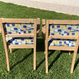 Paire de fauteuils bridge