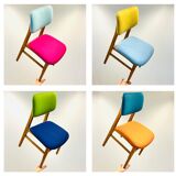 Four middle century chairs