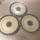 Set of 3 flat plates terre de fer salins