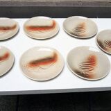 7 anciennes assiettes à poisson saint amand