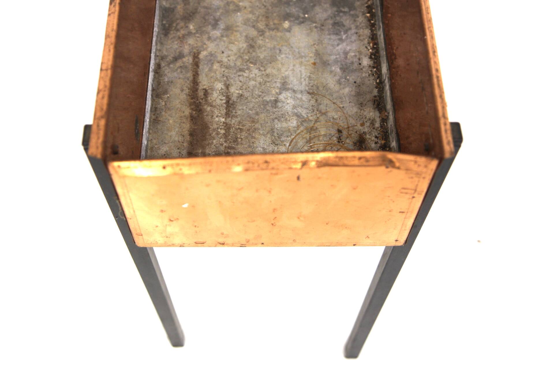 Scandinavian metal planter Sweden, 1960