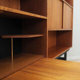 Bibliothèque en teck, design danois, années 1970, production: Danemark