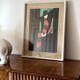 Amleto Dalla Costa, original serigraph framed, Milan Italy 1980s