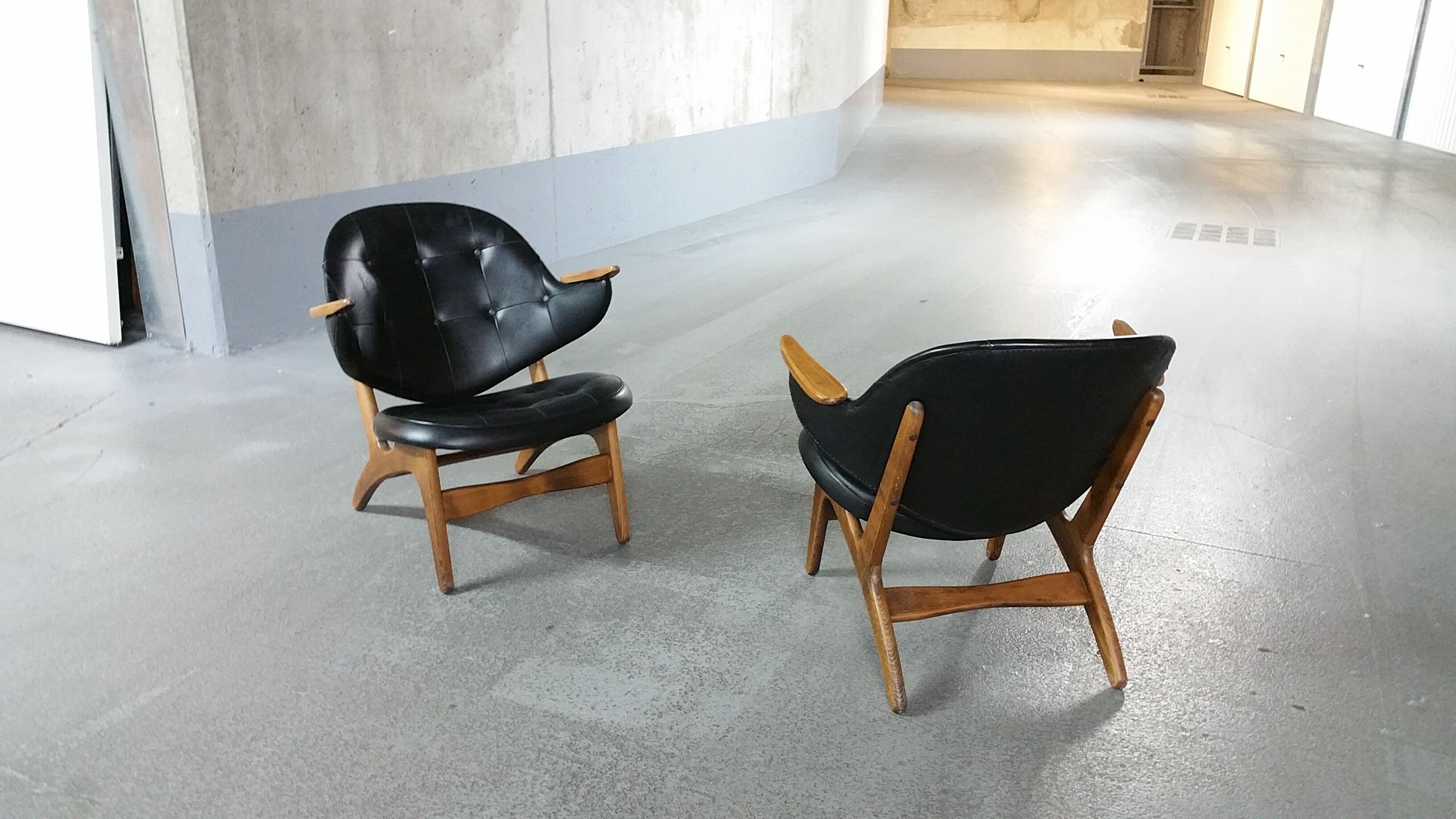 Chair cocktail Danish of Carl Edward Matthes Scandinavian vintage 50-60 years