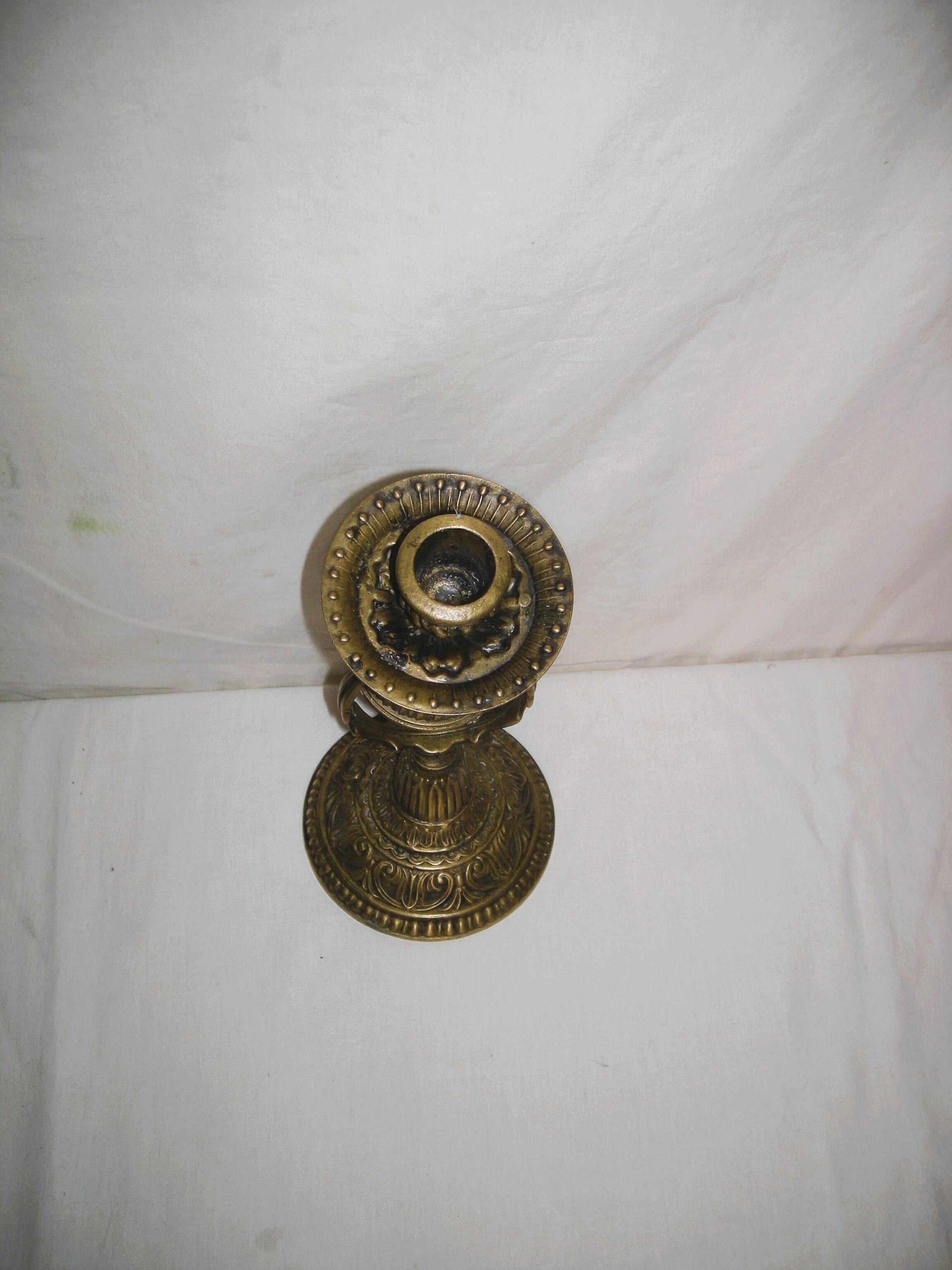 Applique bougeoir en bronze style maritime