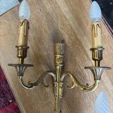 Pair of Louis XVI style bronze wall sconces – 2 arms