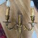Pair of Louis XVI style bronze wall sconces – 2 arms