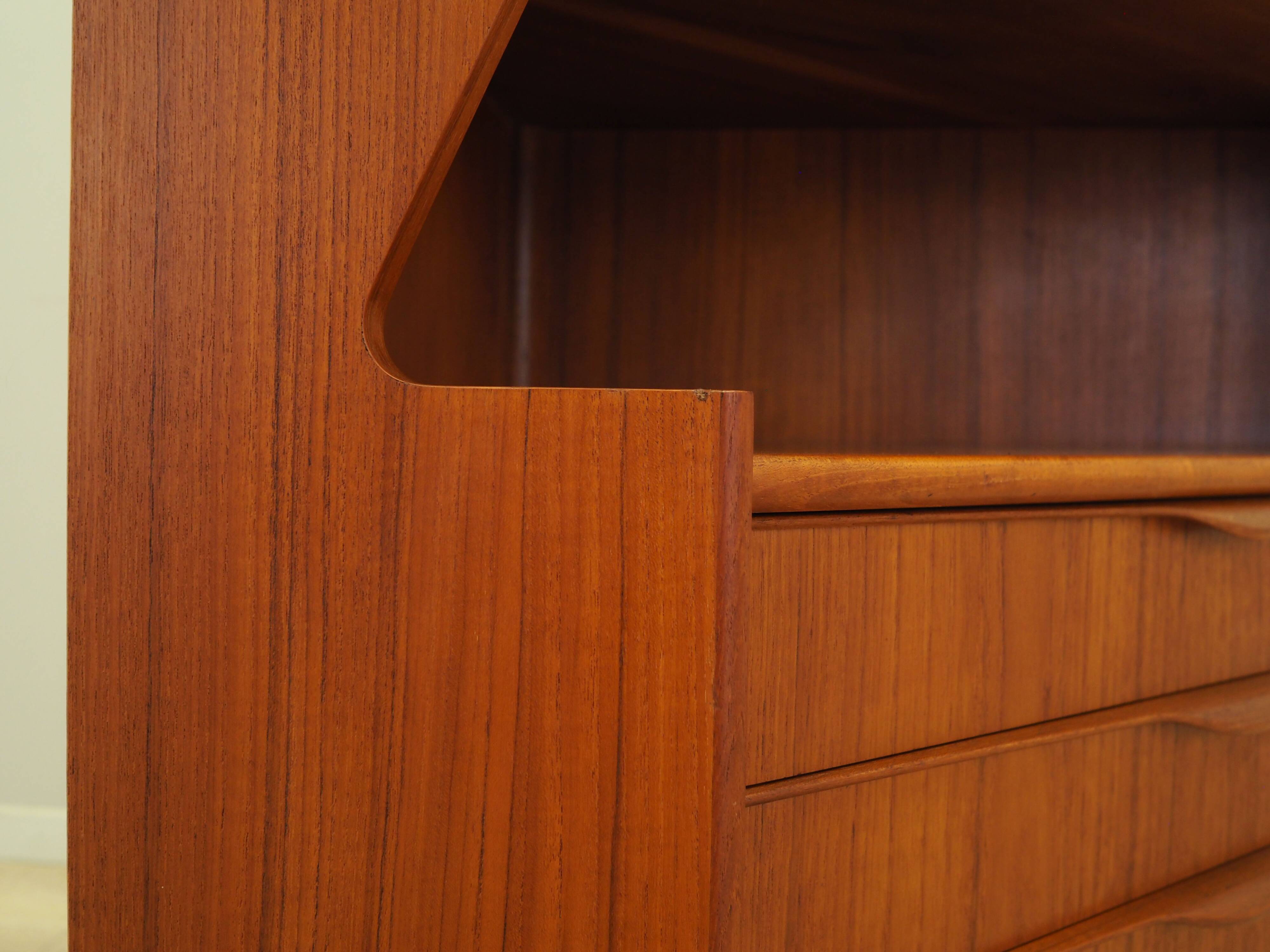Teak corner cabinet, Danish design, 1970s, production: Denmark