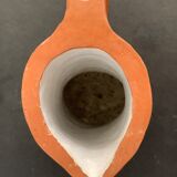 Signed terracotta pitcher or vase