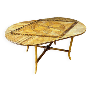 table basse en rotin - 1975