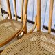 Set de 4 chaises bistrot cannées Baumann