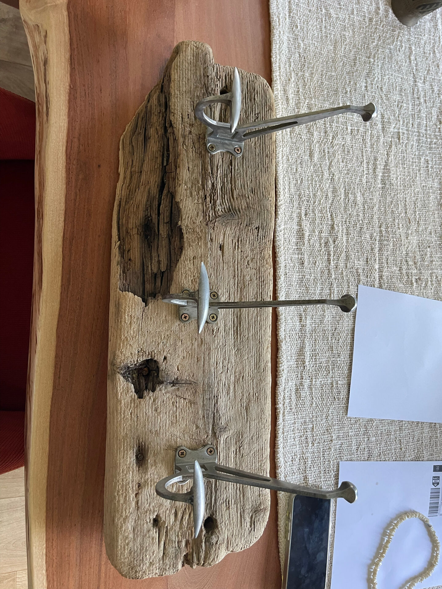 Driftwood coat rack