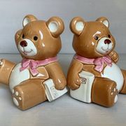 Pair of brown bear bookends