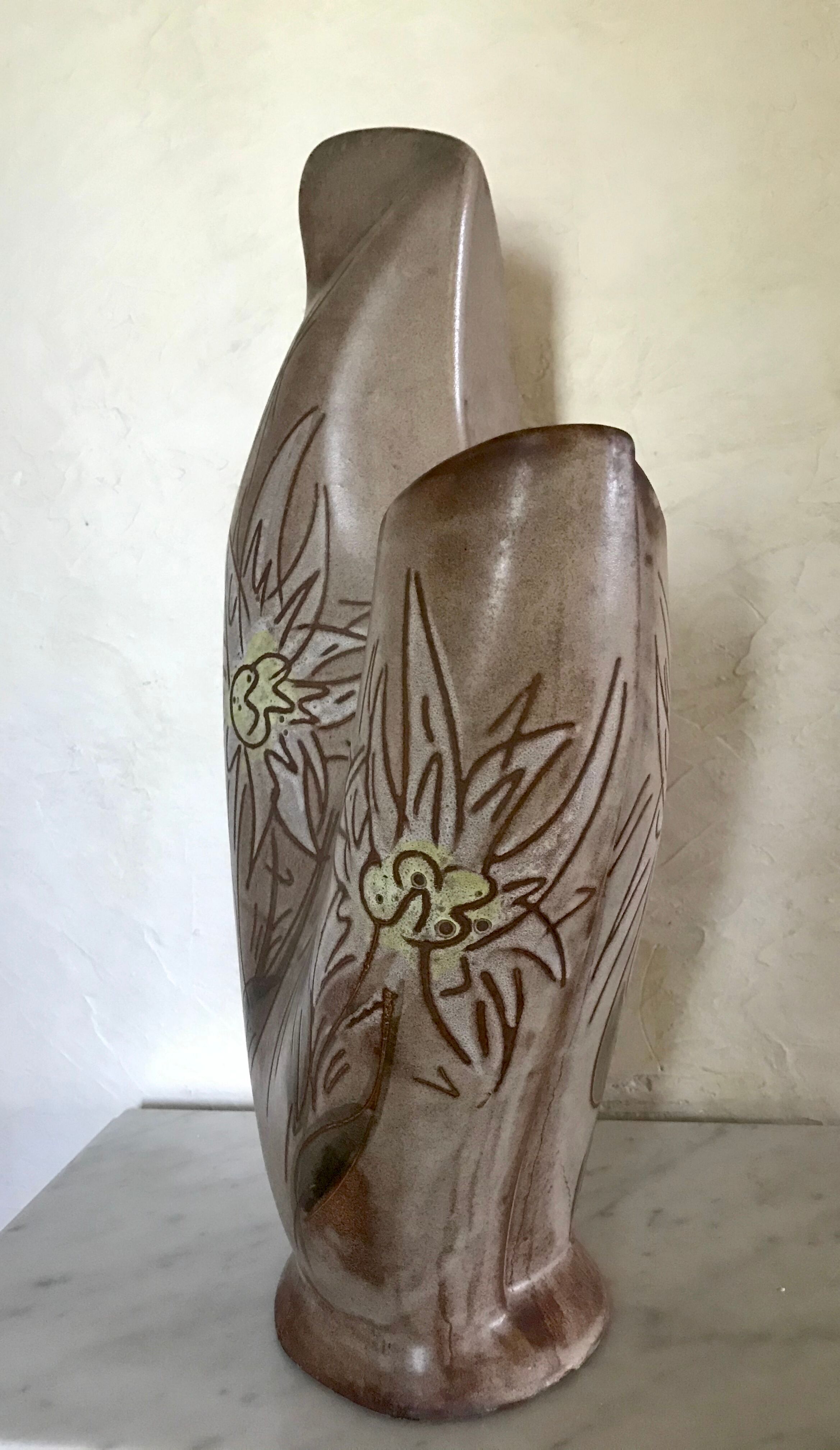 Vallauris zoomorphic vase 45cm