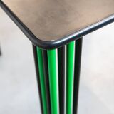 1980s Vintage Black and Green Dining Table – Bold Italian Design