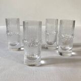 Four Niva shooter glasses by Tapio Wirkkala, 1970s.