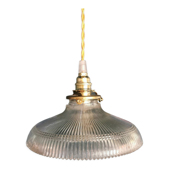 Lamp vintage 60s gilded chiseled glass