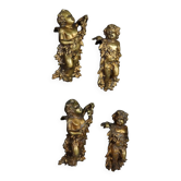 Ancient bronze sculpture of angels, Europe, late 19th century.