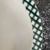 Green gingham hollow dish