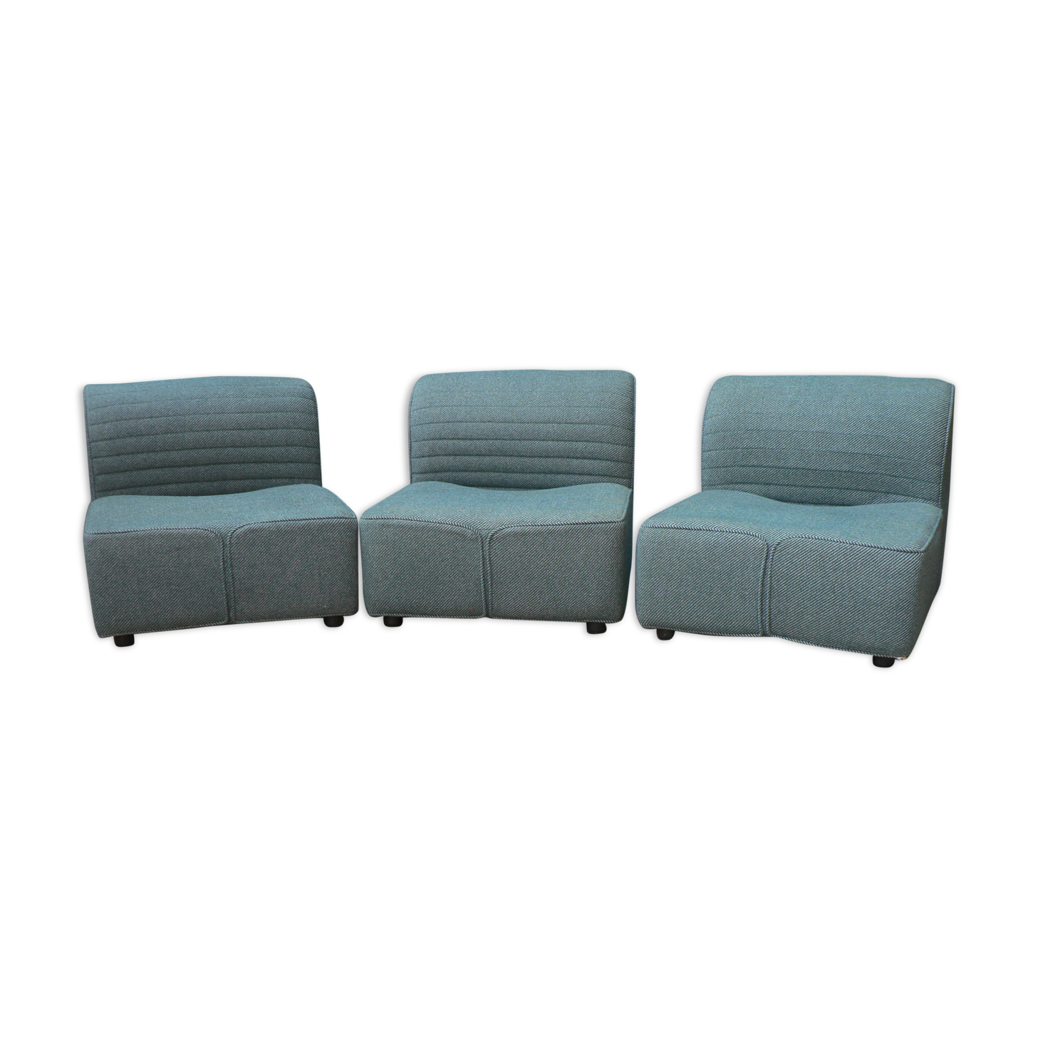 3 fauteuils  par Tito Agnoli pour Mobilier International.