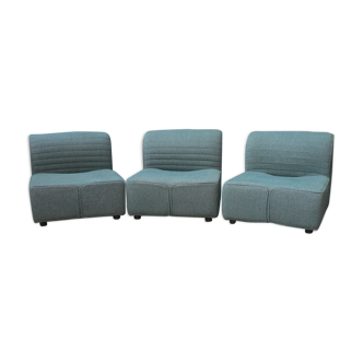 3 armchairs by Tito Agnoli for Mobilier International