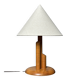 Midcentury Scandinavian pine skyscraper table lamp, 1970s