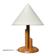 Midcentury Scandinavian pine skyscraper table lamp, 1970s