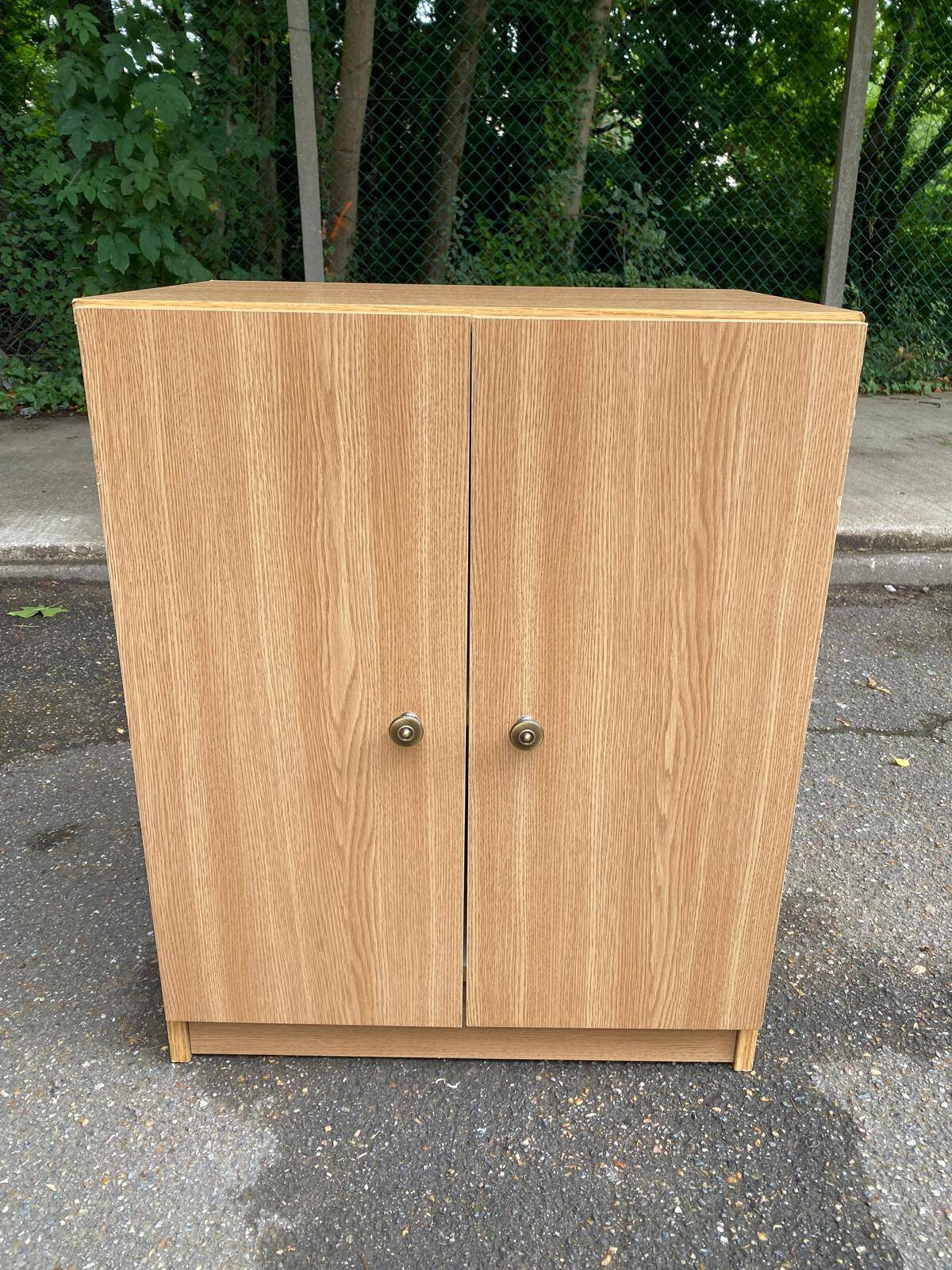 Scandinavian chest of drawers in bleached oak effect wood