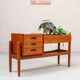 Arne Wahl Iversen plant bench chest of drawers vintage teak Danish 60s