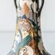 Pair of Dutch Art Nouveau Ceramic Table Lamps, circa 1915, with New Ochre Linen Shades