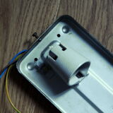 Rectangular wall, old thick glass ceiling, vintage