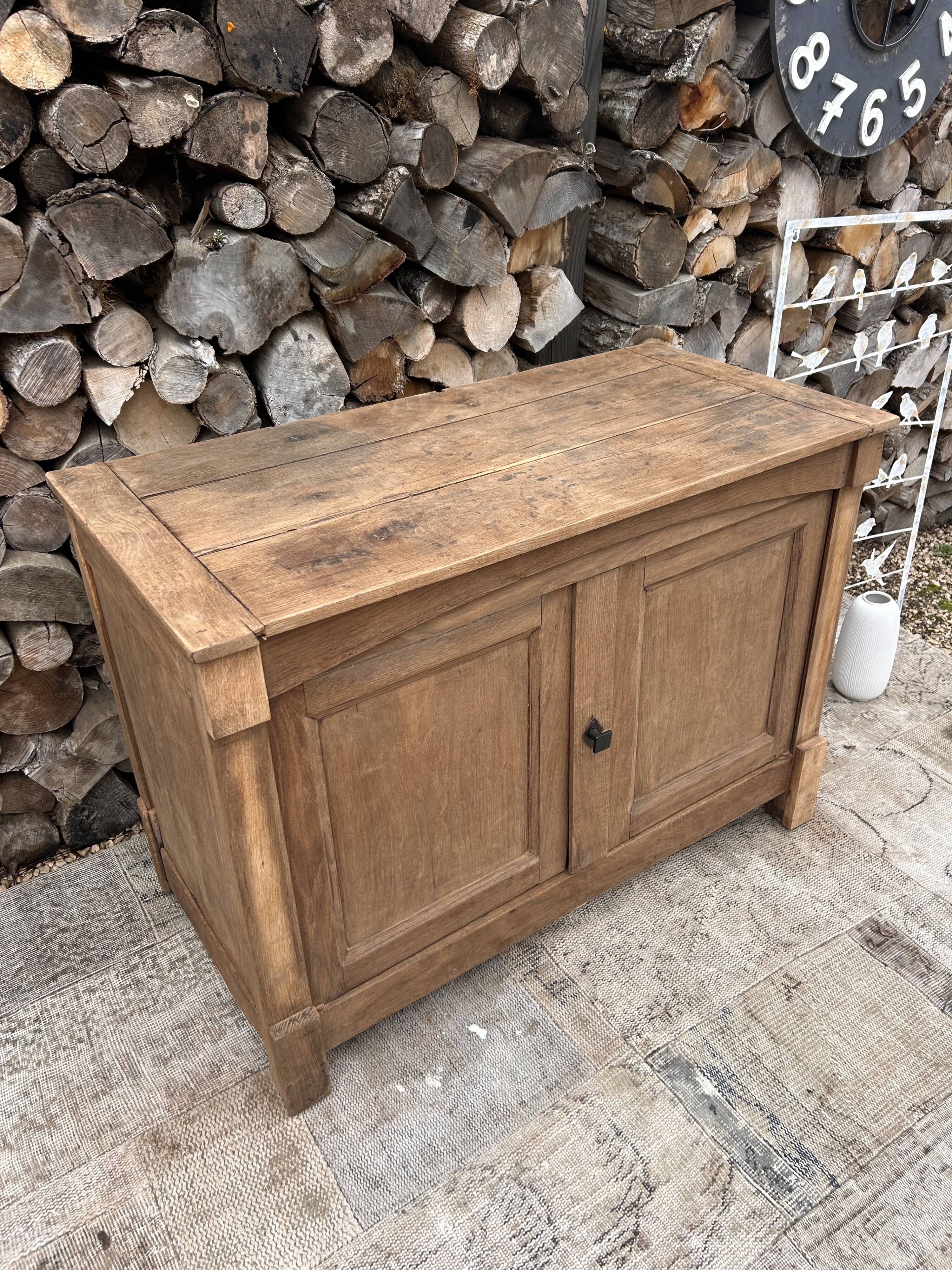 Renovated solid wood sideboard