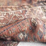 Tapis ancien tissé à la main, 1850 shiraz persan 150x110cm