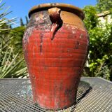 Terracotta pottery jar