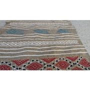 Traditional handmade Berber grey carpet in pure wool 110×70cm