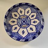 Cobalt blue Moroccan plate