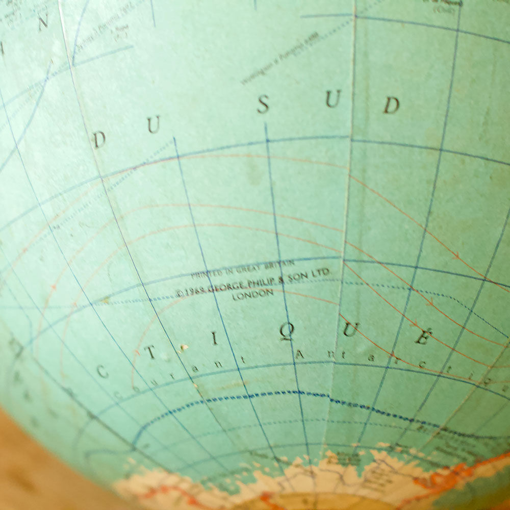 Vintage tripod globe