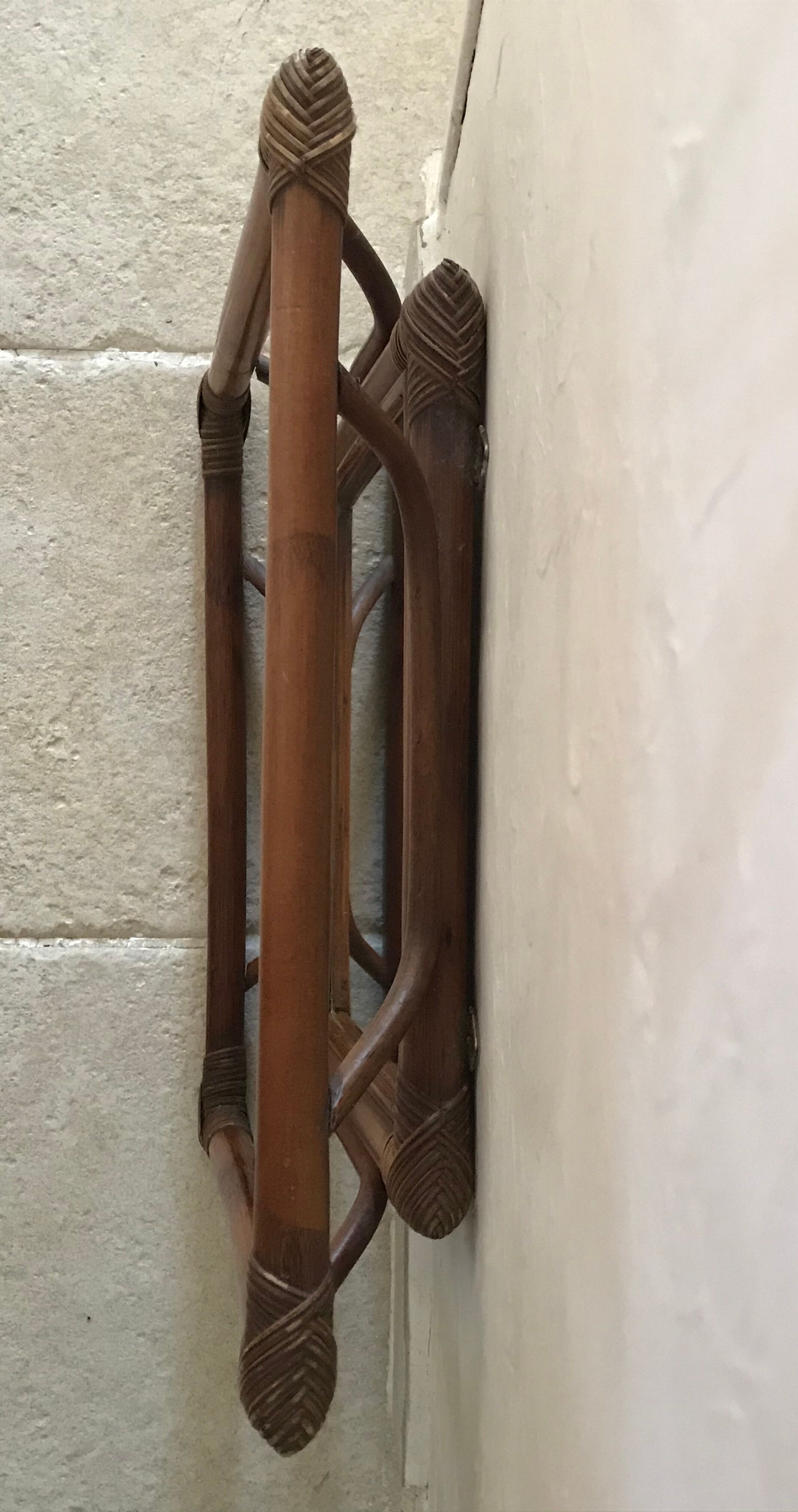 Vintage rattan mirror  41x41cm