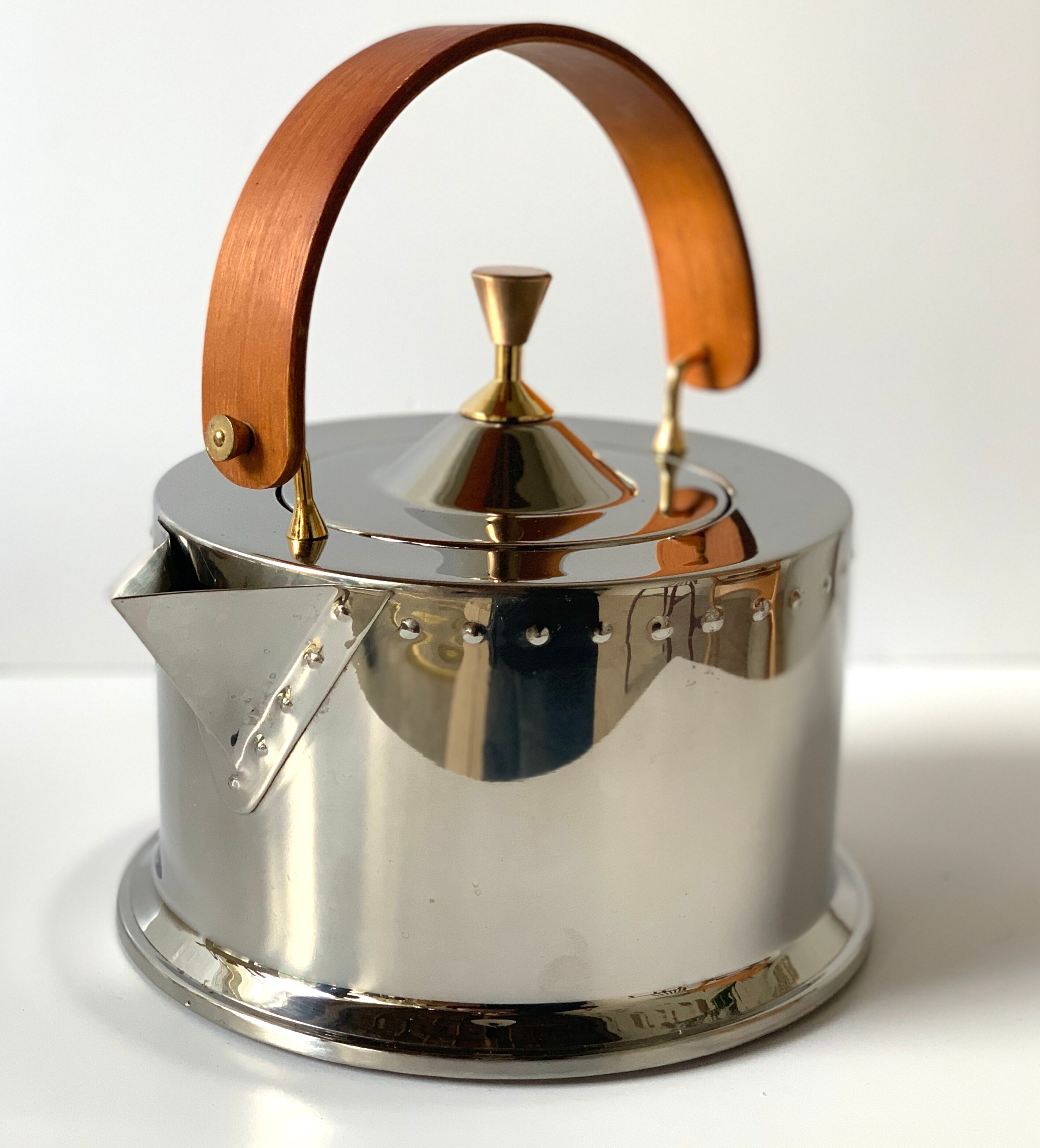 C. Jorgensen Scandinavian teak and stainless steel kettle for Bodum