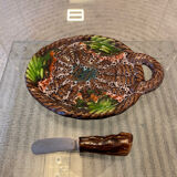 Vallauris butter plate with its knife