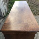 Louis Philippe style sideboard in solid walnut with 3 doors and 1 pull-out shelf.