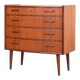 Mid Century Norwegian Teak Chest Of Drawers By Brødrene Blindheim For Sykky