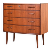 Mid Century Norwegian Teak Chest Of Drawers By Brødrene Blindheim For Sykky