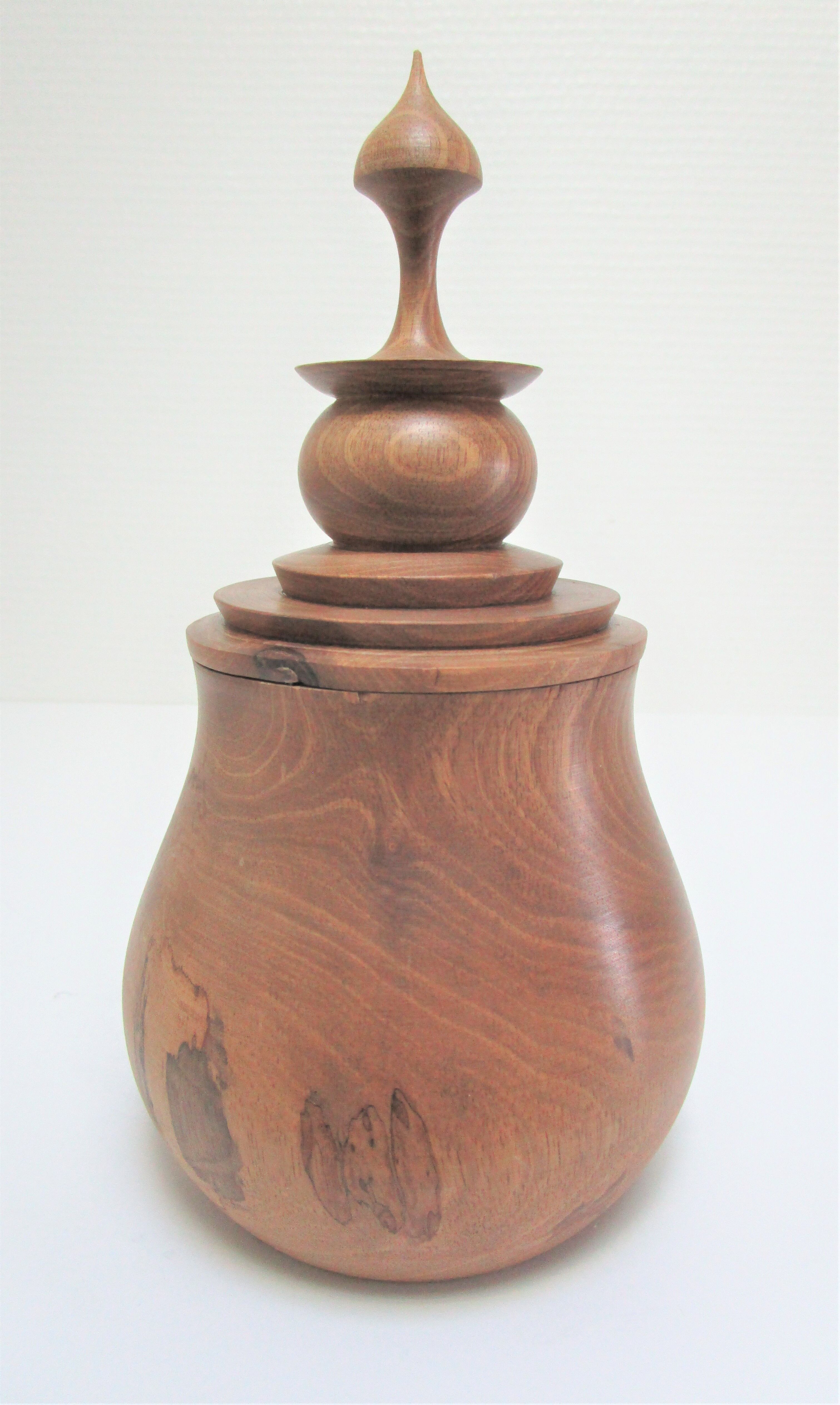 Vintage turned wood box