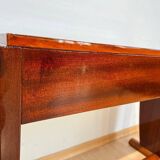 Art Deco Console Table in Thuja Roots, Birch and Silver-Plate, France, 1925