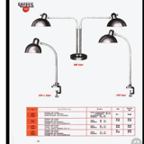 Double desk lamp, Bauhaus, by Christian Dell, model 6660 Super, original edition Kaiser Idel